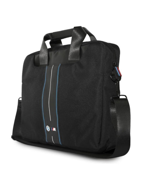Bmw Nylon Blaue Streifen 16" Laptop Tasche Schwarz