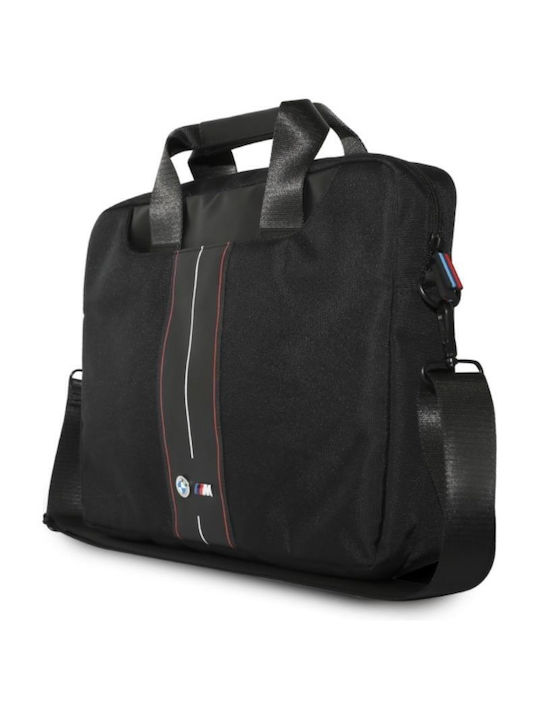 Bmw Nylon Red Stripe 16" Laptop Bag Black