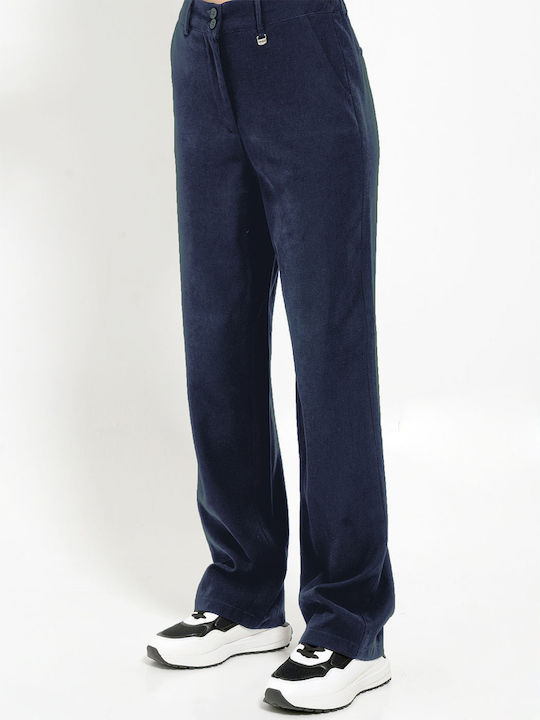 Femei Din material textil Pantaloni Indigo