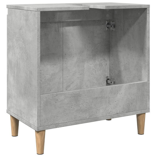 vidaXL Waschtisch ohne Waschbecken L58xB33xH60cm Gray