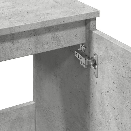 vidaXL Waschtisch ohne Waschbecken L58xB33xH60cm Gray