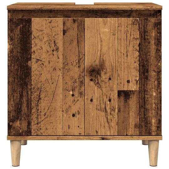 vidaXL Waschtisch ohne Waschbecken L58xB33xH60cm Coffee
