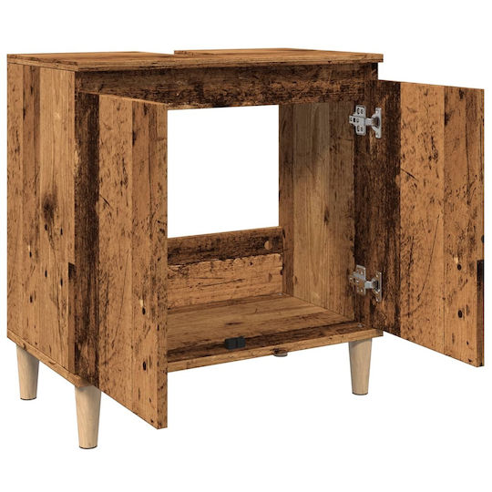 vidaXL Waschtisch ohne Waschbecken L58xB33xH60cm Coffee