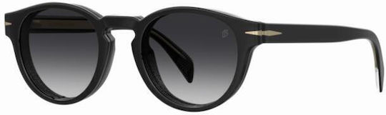 David Beckham Männer Acetat Brillengestell mit Clip-On Schwarze DB 7104/CS 807/WJ