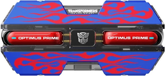 The Transformers TF-T01 Earbud Bluetooth Handsfree Ακουστικά με Θήκη Φόρτισης Μπλε