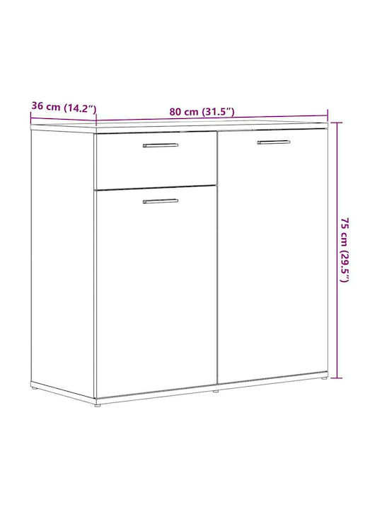 Bufet cu Sertare Maro 80x36x75cm