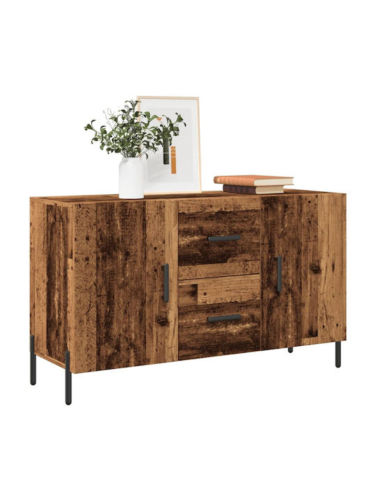Sideboard Wooden with Drawers Coffee 100x36x60cm
