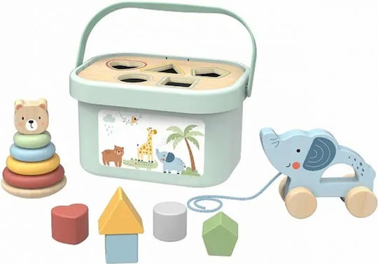 Woopie Παιχνίδι Πυραμίδα Sorter Box 3in1 Elephant για 12+ Μηνών
