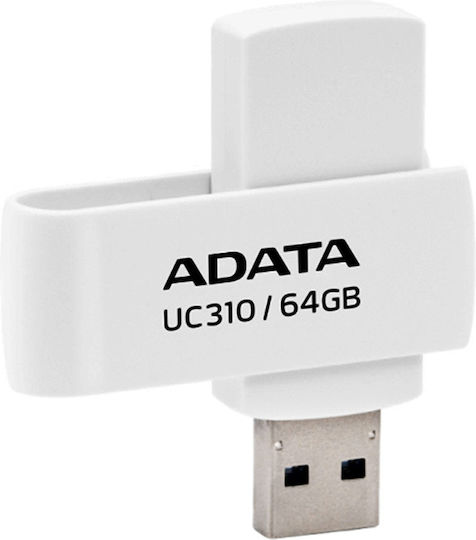 Adata Uc310 64GB USB 3.2 Stick Λευκό