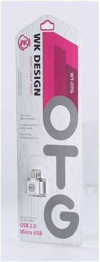 Silver Star Micro USB Male to Micro USB Female Converter Silver 1 Piece