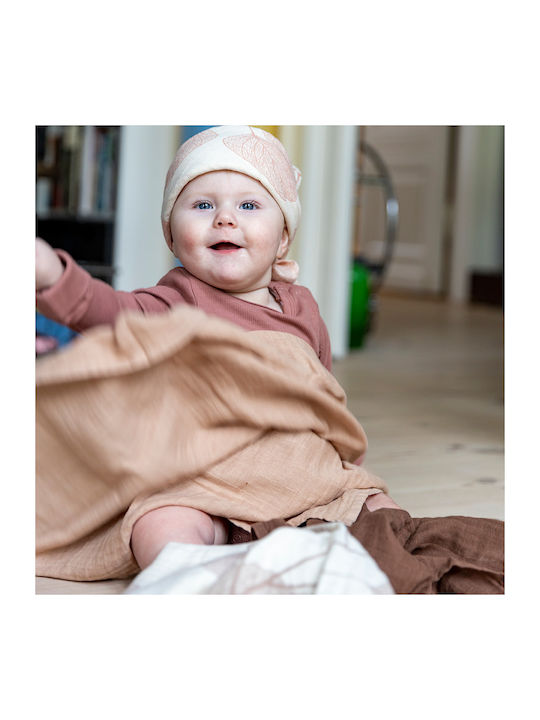 Lullaby Planet Πάνες Αγκαλιάς από Μουσελίνα Hazelnut 65x65εκ. 4τμχ