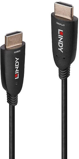Lindy HDMI 2.1 Ultra High Speed 48Gbps 4K 120Hz HDR VRR Cable HDMI male - HDMI male 10m Μαύρο