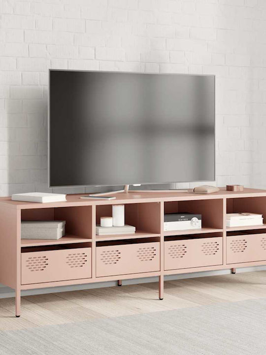 TV Stand Metal Pink L135xW39xH43.5cm