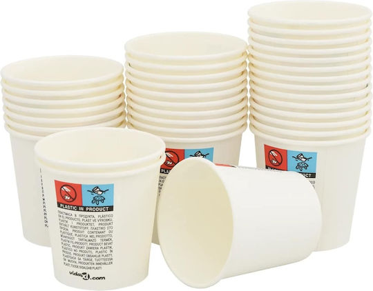 vidaXL Ποτήρι μιας Χρήσης Χάρτινo Καφέ 120ml 1000τμχ