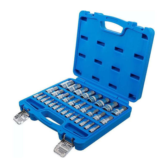 BGS Technic Chei tubulare cu Vârfuri Allen și Patrat de Prindere 1/2'' Set 32buc