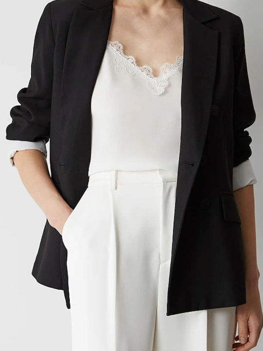Women's Lingerie Top with Lace Off White