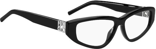 Boss Women's Acetate Cat Eye Prescription Eyeglass Frame Black HG 1258 807