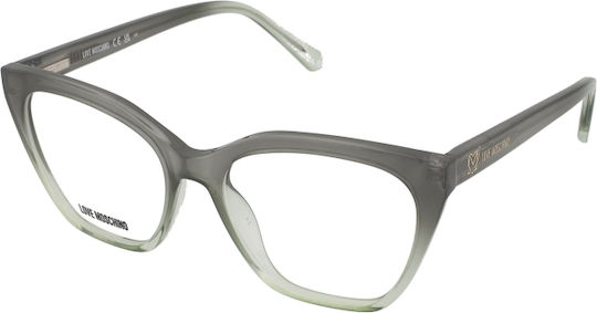 Moschino Plastic Eyeglass Frame Brown MOL627 1ED