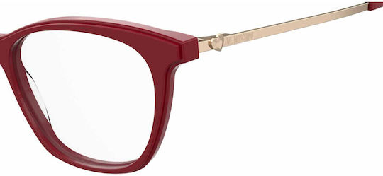 Moschino Дамски Рамки За Очилa Пеперуда Червени MOL579 C9A