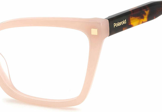 Polaroid Дамски Ацетат Рамки За Очи Пеперуда Бежови PLDD520 35J