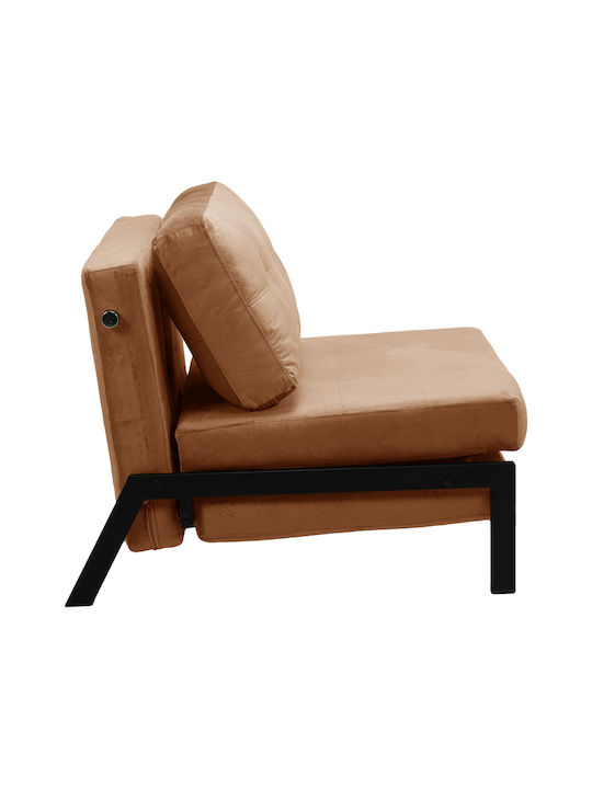 Fancy Armchair Bed Rotten Apple, Black 95x98x70cm