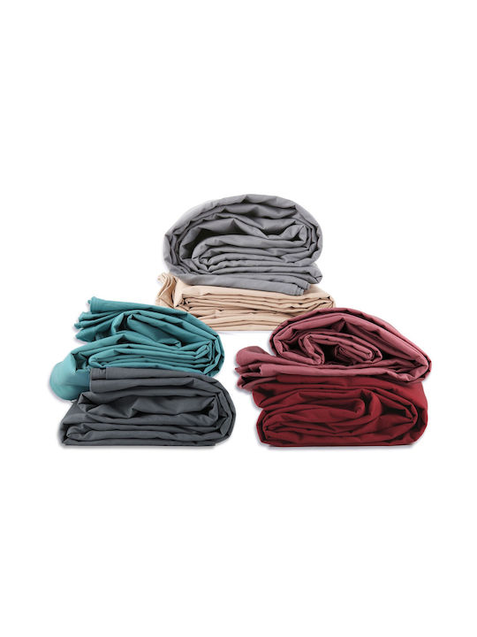 Nef-Nef Homeware Duvet Cover Cotton Single 160x240 Basic Dark Grey