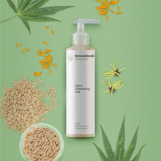 InnovaGoods Zenpure Gesichtsreiniger Gel Für Rötungsreduzierung & Antioxidative Wirkung 200ml