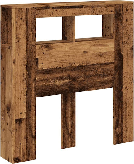 vidaXL Κεφαλάρι Κρεβατιού Ξύλινο Καφέ 100x103.5cm