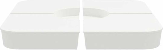 vidaXL Schirmständer aus Polypropylen White 100x100x11cm 4Stück
