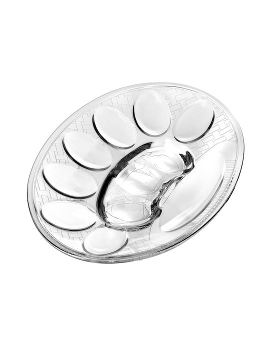 Kadax Glass Decorative Platter Transparent 10cm