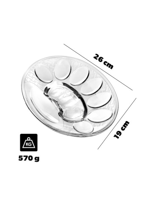Kadax Glass Decorative Platter Transparent 10cm