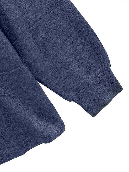 Polo Long Sleeve Blouse Blue