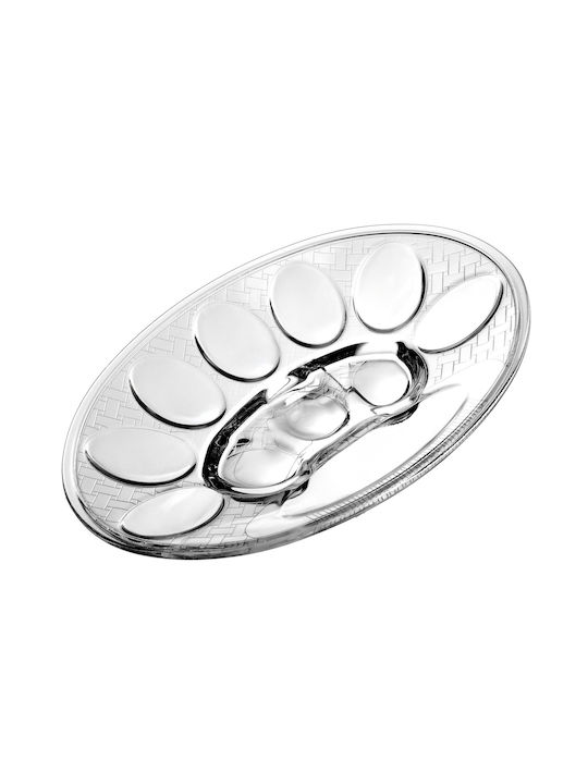 Kadax Glass Decorative Platter Transparent 10cm