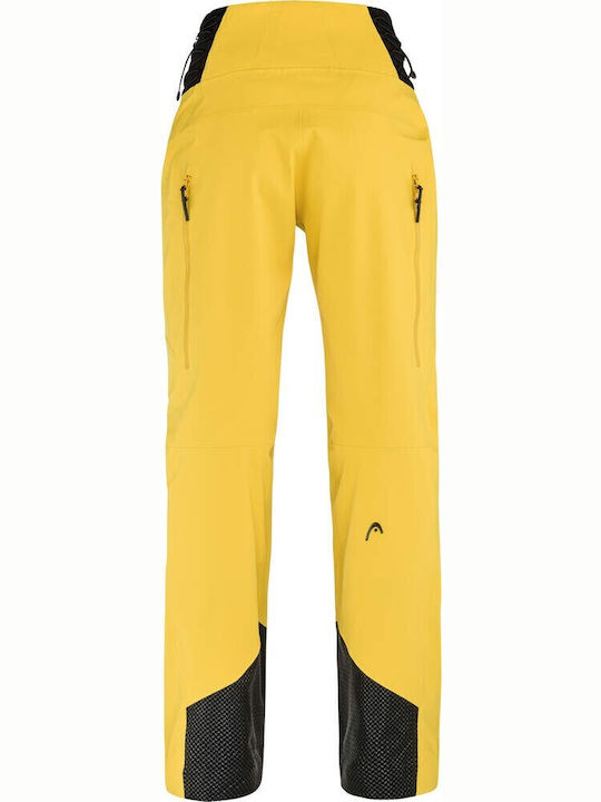 Head 824711 Γυναικείο Παντελόνι Σκι & Snowboard Soft Shell Κίτρινο