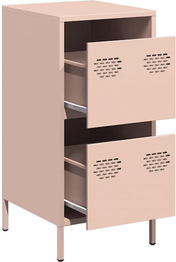 Metall Büroschublade Rosa 35x39x73,5cm