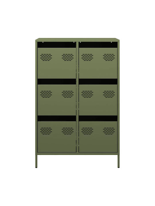 Office Storage Metal Drawer Green olive oil L68xW39xH101.5cm