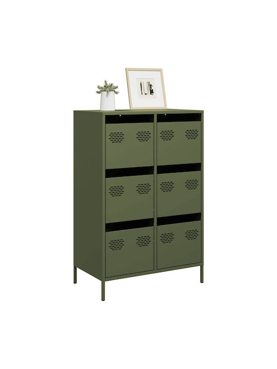 Office Storage Metal Drawer Green olive oil L68xW39xH101.5cm