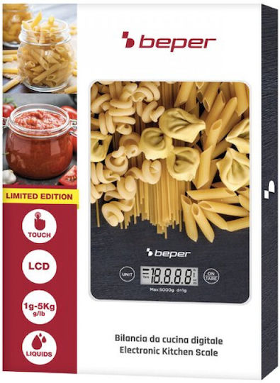 Beper Ψηφιακή Ζυγαριά Κουζίνας έως 5kg Λευκή