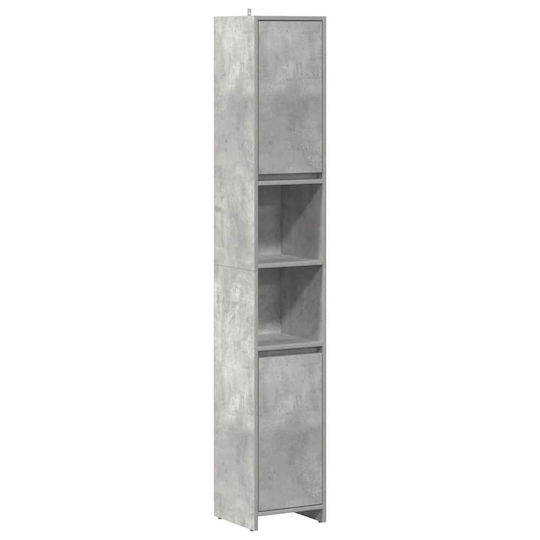 vidaXL Πάγκος με Νιπτήρα Μ60xΒ60xΥ33cm Γκρι Σκυροδέματος