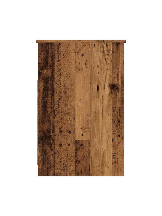 Wooden Chest of Drawers with 3 Drawers Coffee 40x50x76cm