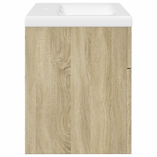 vidaXL Countertop with Sink L46xW38.5xH46cm Sonoma Oak