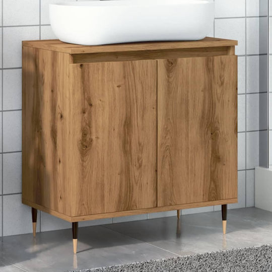 vidaXL Πάγκος χωρίς Νιπτήρα Μ58xΒ33xΥ60cm Δρυς