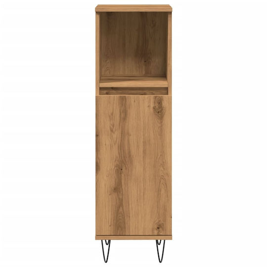 vidaXL Bathroom Cabinet L30xW30xH100cm Oak