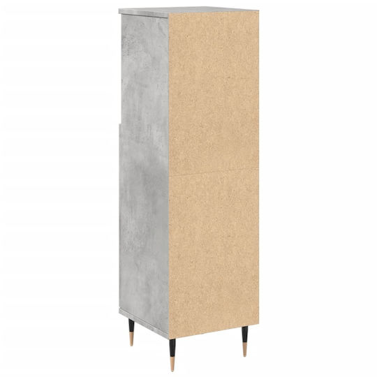 vidaXL Badezimmerschrank B30xT30xH100cm Gray