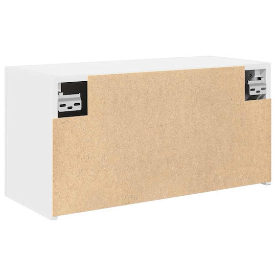 vidaXL Bathroom Cabinet L60xW25xH30cm White