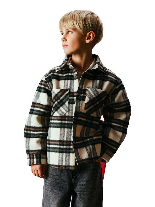 Kids Shirt Long Sleeve Beige