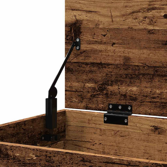 vidaXL Διακοσμητικό Μπαούλο Ξύλινο Καφέ 84x42x46εκ.
