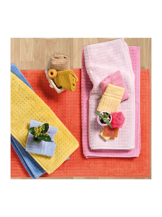 Das Home Non-Slip Bath Mat Cotton 0762 420770110762 Pink 70x110cm