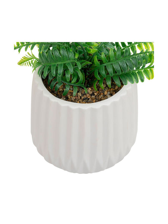 Atmosphera Artificial Plant in Small Pot Fern A-s Fougere White 33cm