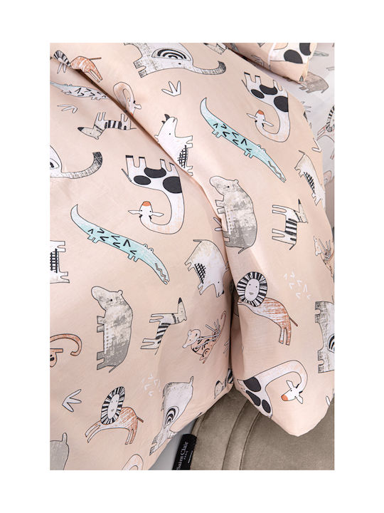 Guy Laroche Zootopia Cameo Set Kinderbettbezug Einzel mit Kissenbezug Baumwolle Cameo 165x225cm